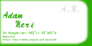 adam meri business card